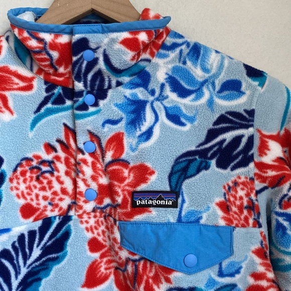 Patagonia Fleece Synchilla Manoa Hawaiian Snap Pullover Size XS - Picture 5 of 12